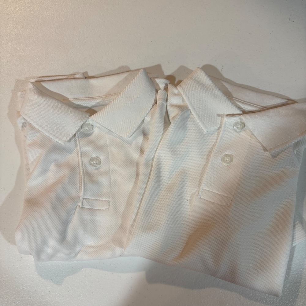Cat & Jack Boys 2 Sm White‎ Short Sleeve Performance School Uniform Polo Shirts